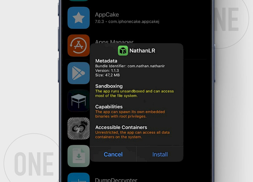How to install NathanLR Jailbreak TIPA with TrollStore.