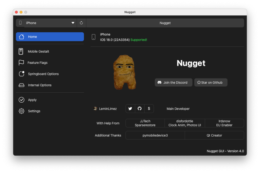 Nugget 4.0 with GUI.