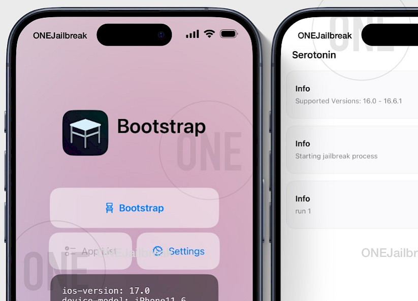 RootHide Bootstrap + Serotonin Jailbreak.