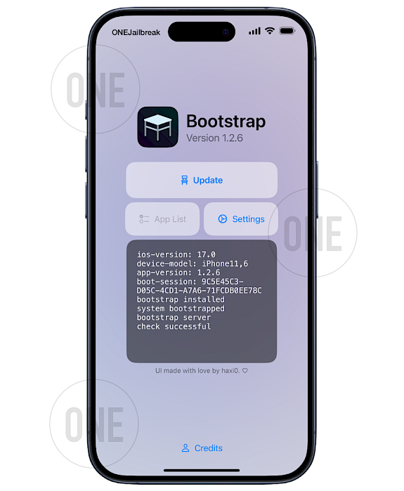 Bootstrap app ready to Update.