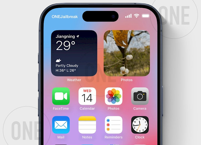 Colorful Wallpaper X tweak on iOS.