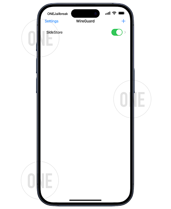Turn On SideStore config in WireGuard app.
