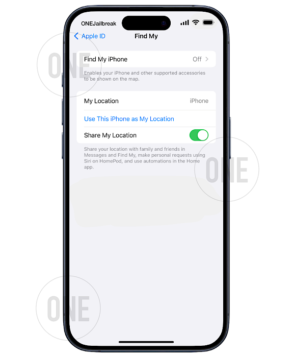 Turn off Find My iPhone on iOS.