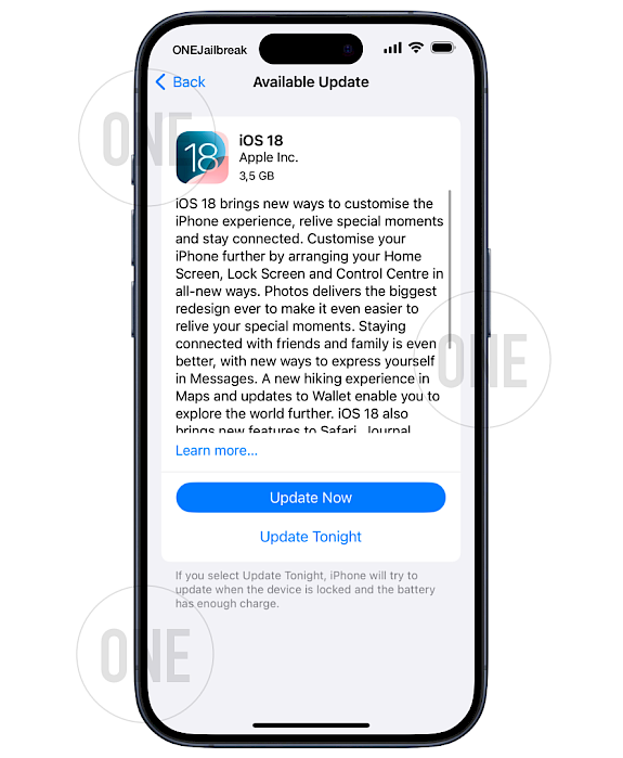 iOS 18 Update Now.
