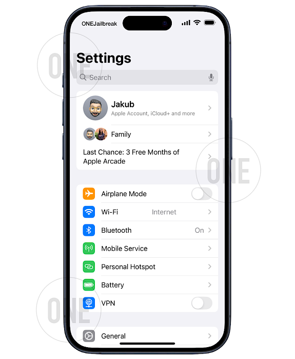 Login into iCloud on iOS 18.