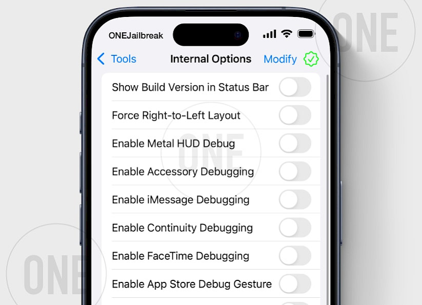 Nugget Internal Options.