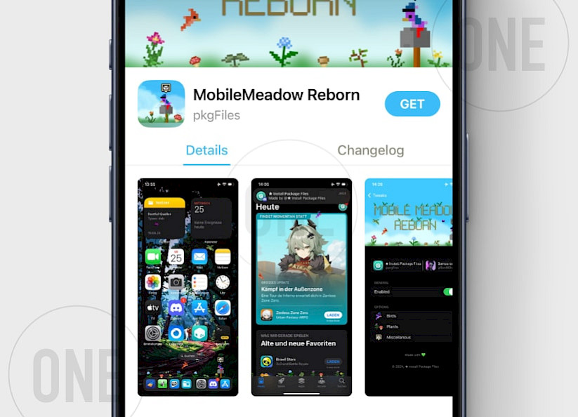 MobileMeadow Reborn Package in the Sileo app.