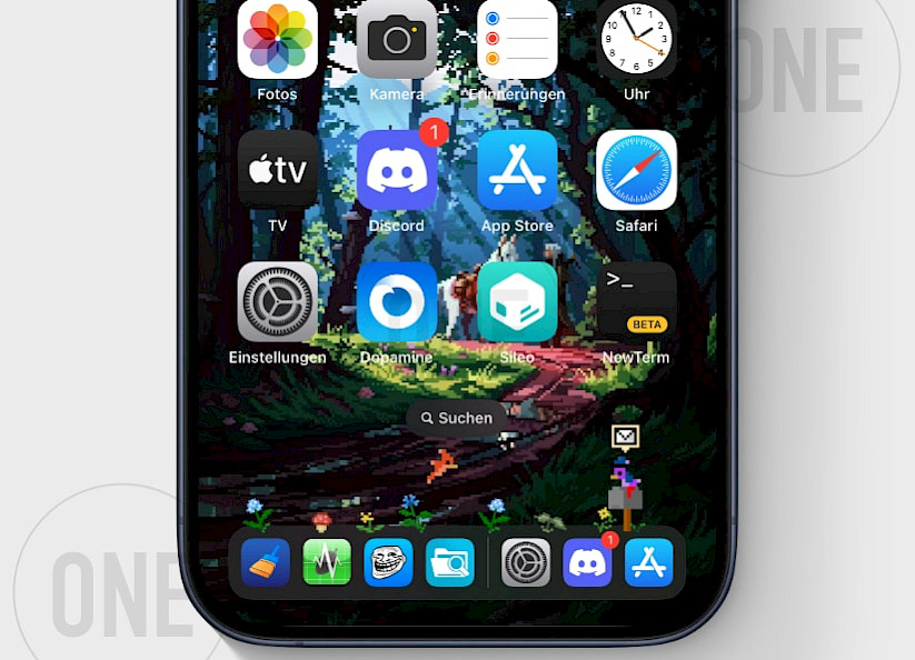 MobileMeadow Reborn tweak on Home Screen.