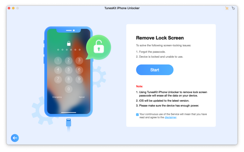 TunesKit iPhone Unlocker Lock Screen Removal