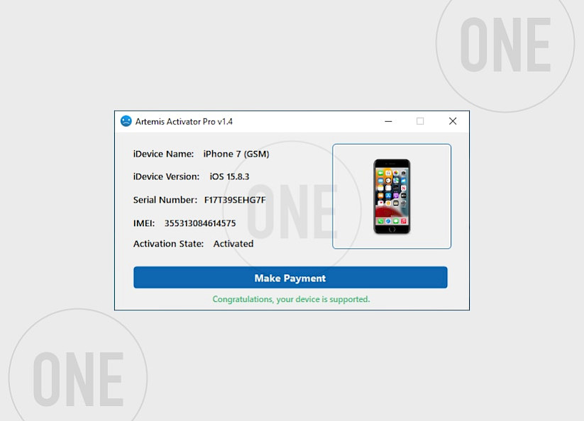 Artemis Activator Pro Make Payment