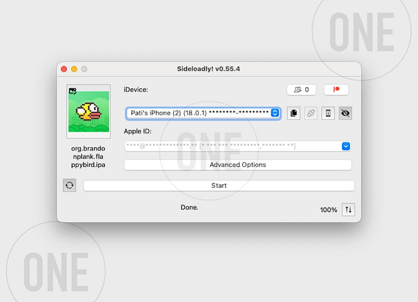 Drag and drop the Game IPA file into the box