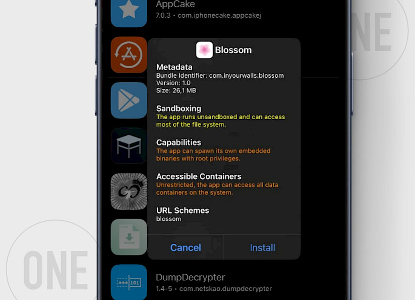 How to install Blossom IPA on iPhone using TrollStore