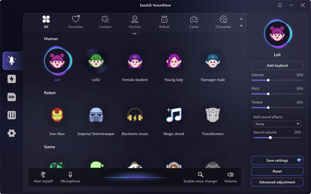 easeus voicewave interface