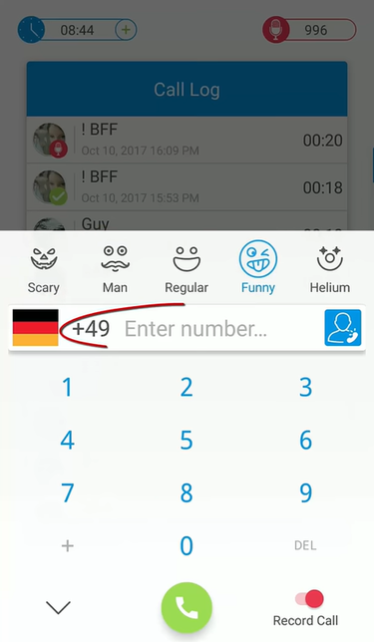 fun calls voice changer