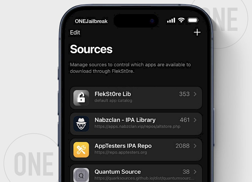 FlekStore Sources to download IPA files