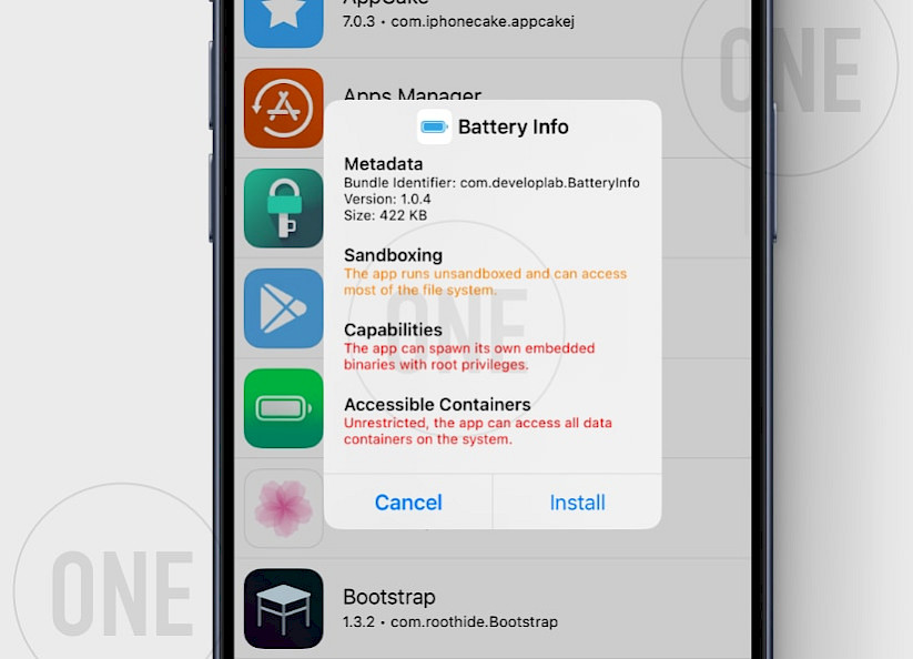 How to install BatteryInfo IPA for TrollStore