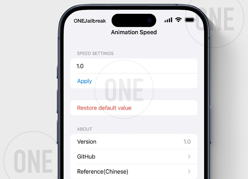 AnimationSpeed for TrollStore (iOS 17)