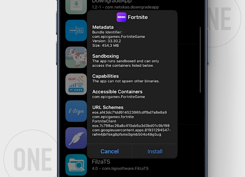 Download Fortnite IPA via TrollStore