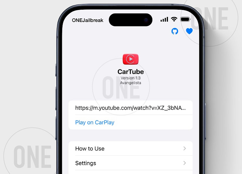 Play YouTube video on CarPlay via CarTube