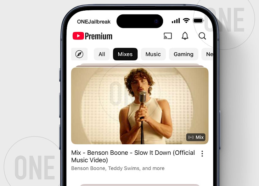 YouTube App on iPhone