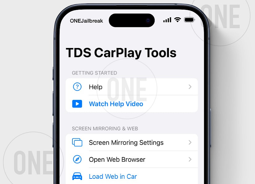 TDS CarPlay iOS App