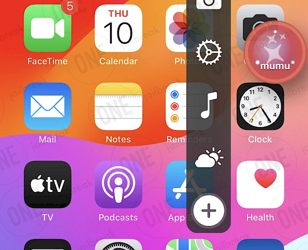 The Ball running on Home Screen