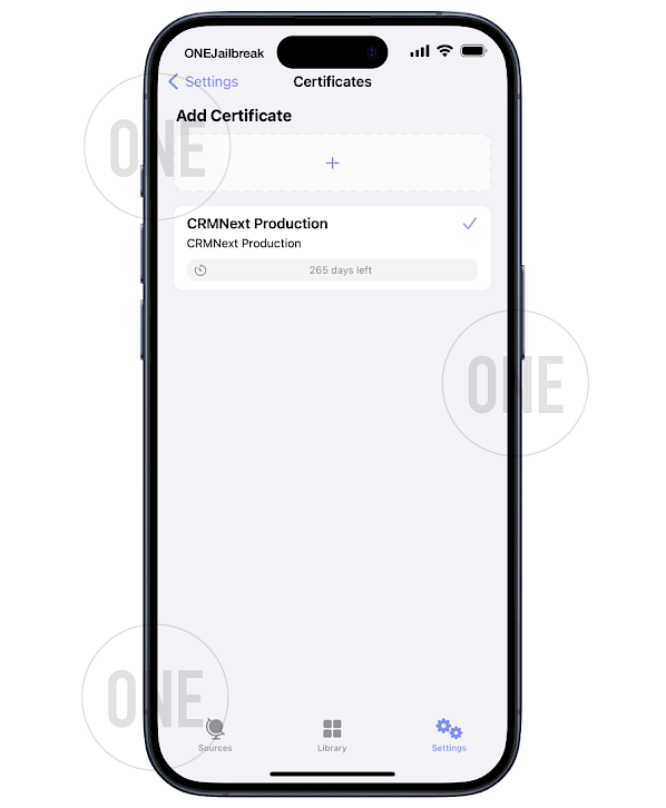 Installed certificates status