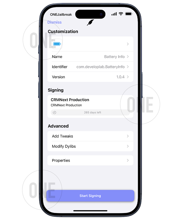 Start Signing IPA with Certificate for Feather App