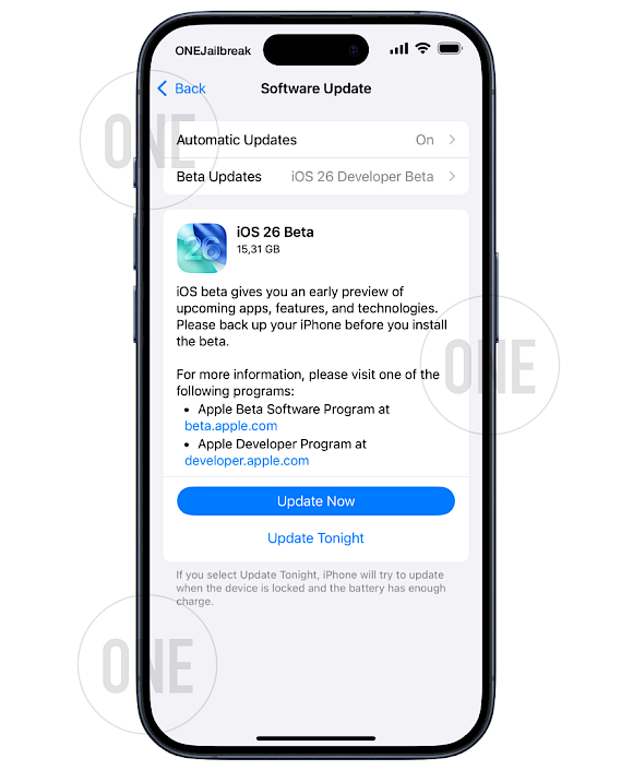 Download & install iOS 26 Beta