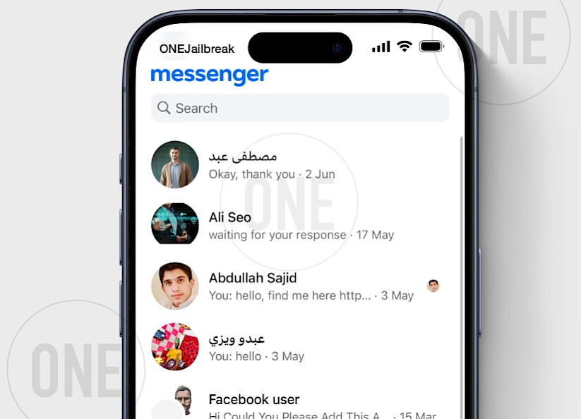 Flow for Messenger tweak running on iOS 18